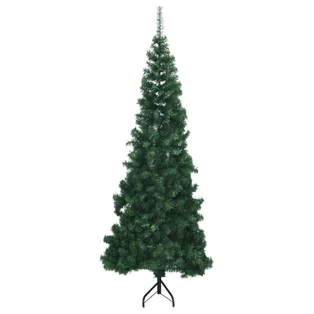 Árvore de Natal artificial de canto Verde 120 cm PVC e Metal