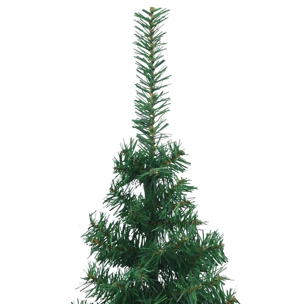 Árvore de Natal artificial de canto Verde 120 cm PVC e Metal