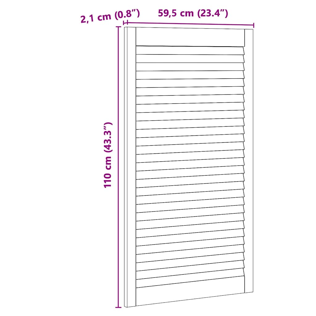 Porta de Armário com porta Natural 140.5 x 2.1 x 49.5 cm