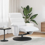 Poltrona reclinável Branco 71 x 98 x 106 cm Couro sintético