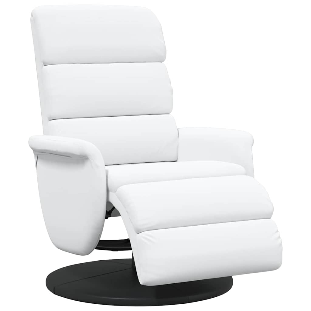 Poltrona reclinável Branco 71 x 98 x 106 cm Couro sintético