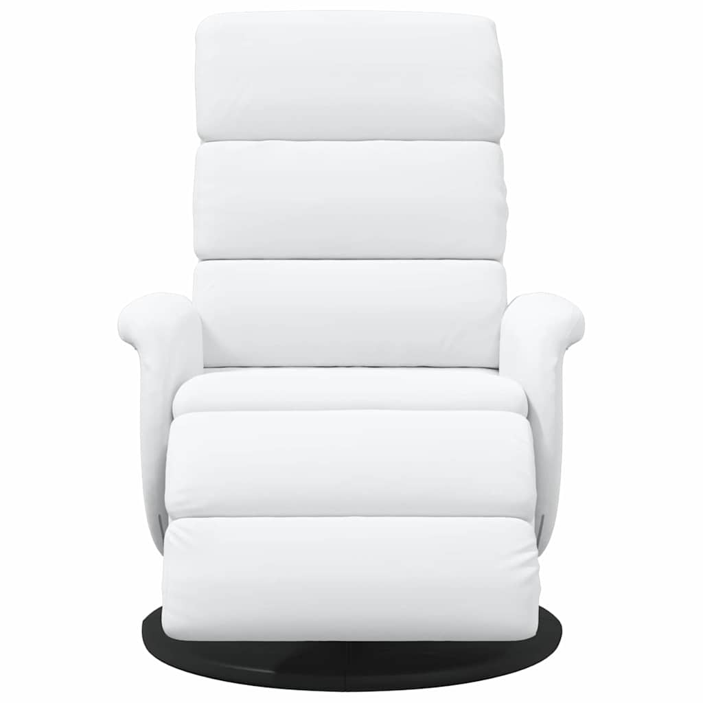 Poltrona reclinável Branco 71 x 98 x 106 cm Couro sintético