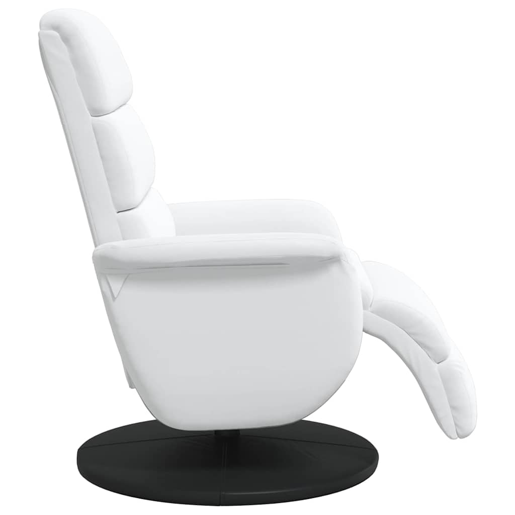 Poltrona reclinável Branco 71 x 98 x 106 cm Couro sintético