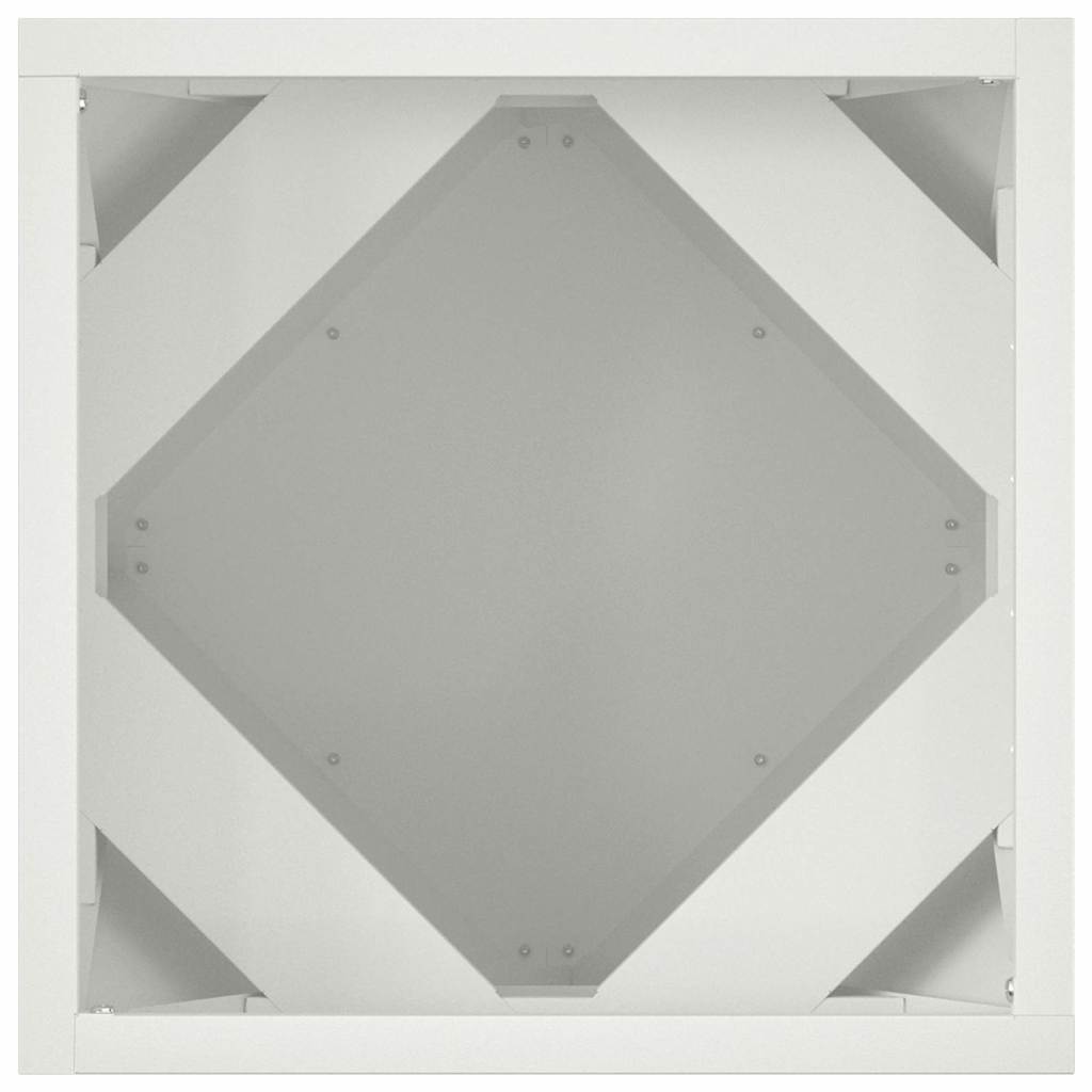 Floreira 2 pcs Antracite 50 x 50 x 75 cm Aço