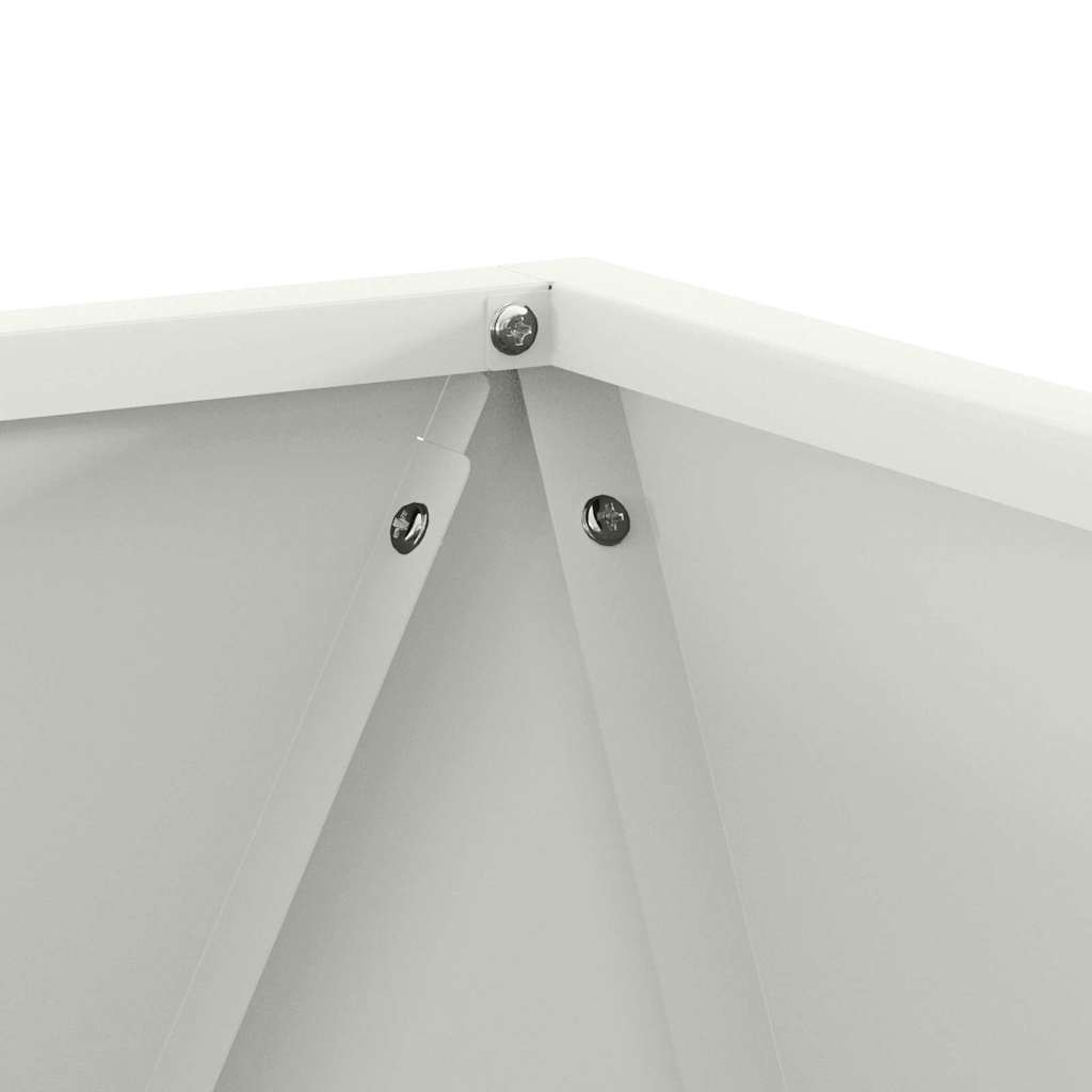 Floreira 2 pcs Antracite 50 x 50 x 75 cm Aço