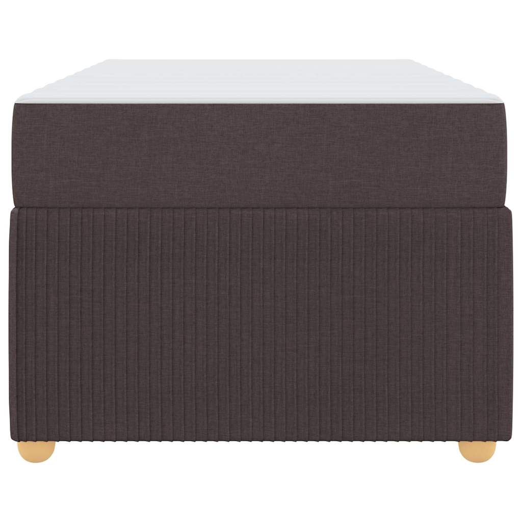 Estrutura de cama com colchão Castanho escuro 80 x 200 cm