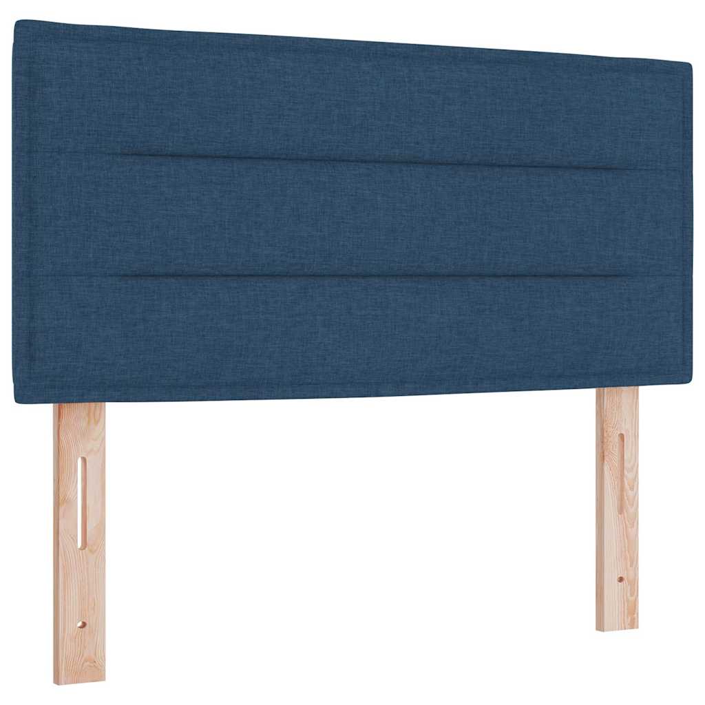 Cama box spring com colchão com colchão Azul 90 x 200 cm