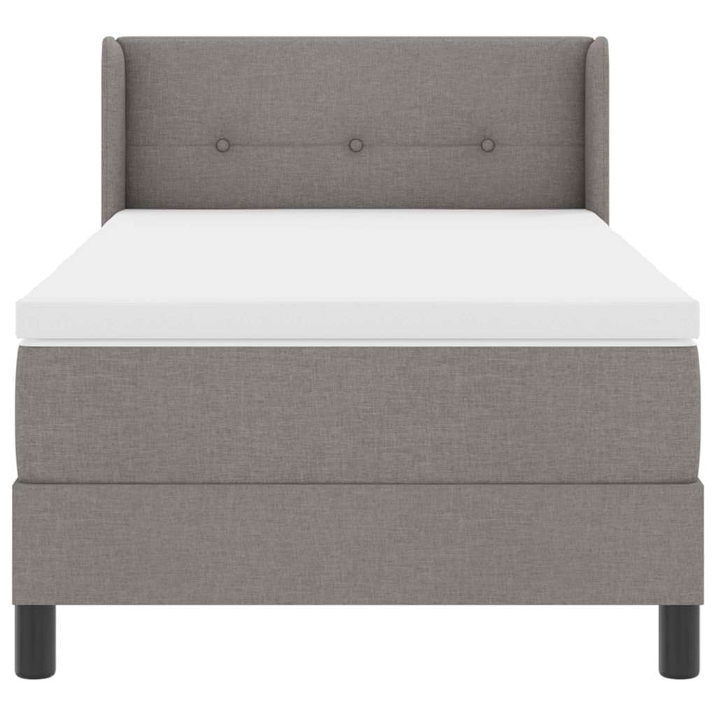 Cama box spring com colchão Cinzento-acastanhado 90 x 190 cm