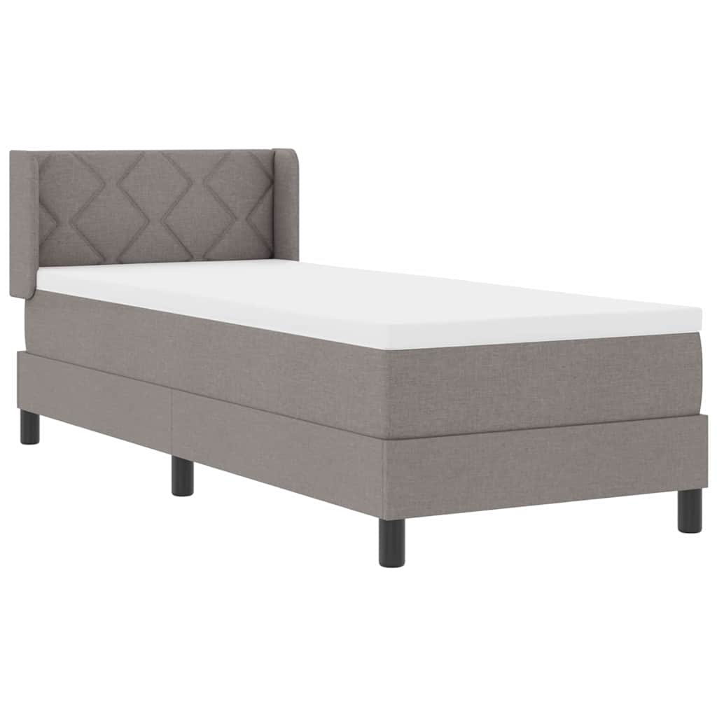 Cama box spring com colchão Cinzento-acastanhado 80 x 200 cm