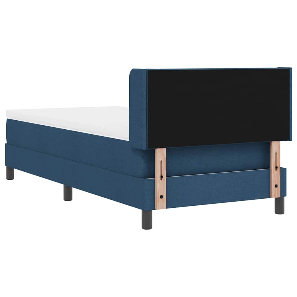 Cama box spring com colchão com colchão Azul 90 x 200 cm