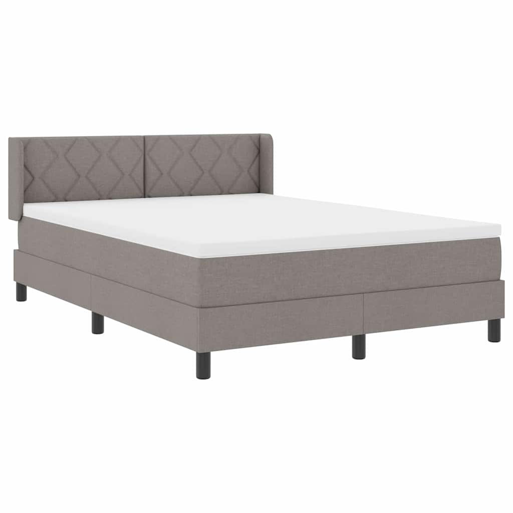 Cama box spring com colchão Cinzento-acastanhado 140 x 200 cm