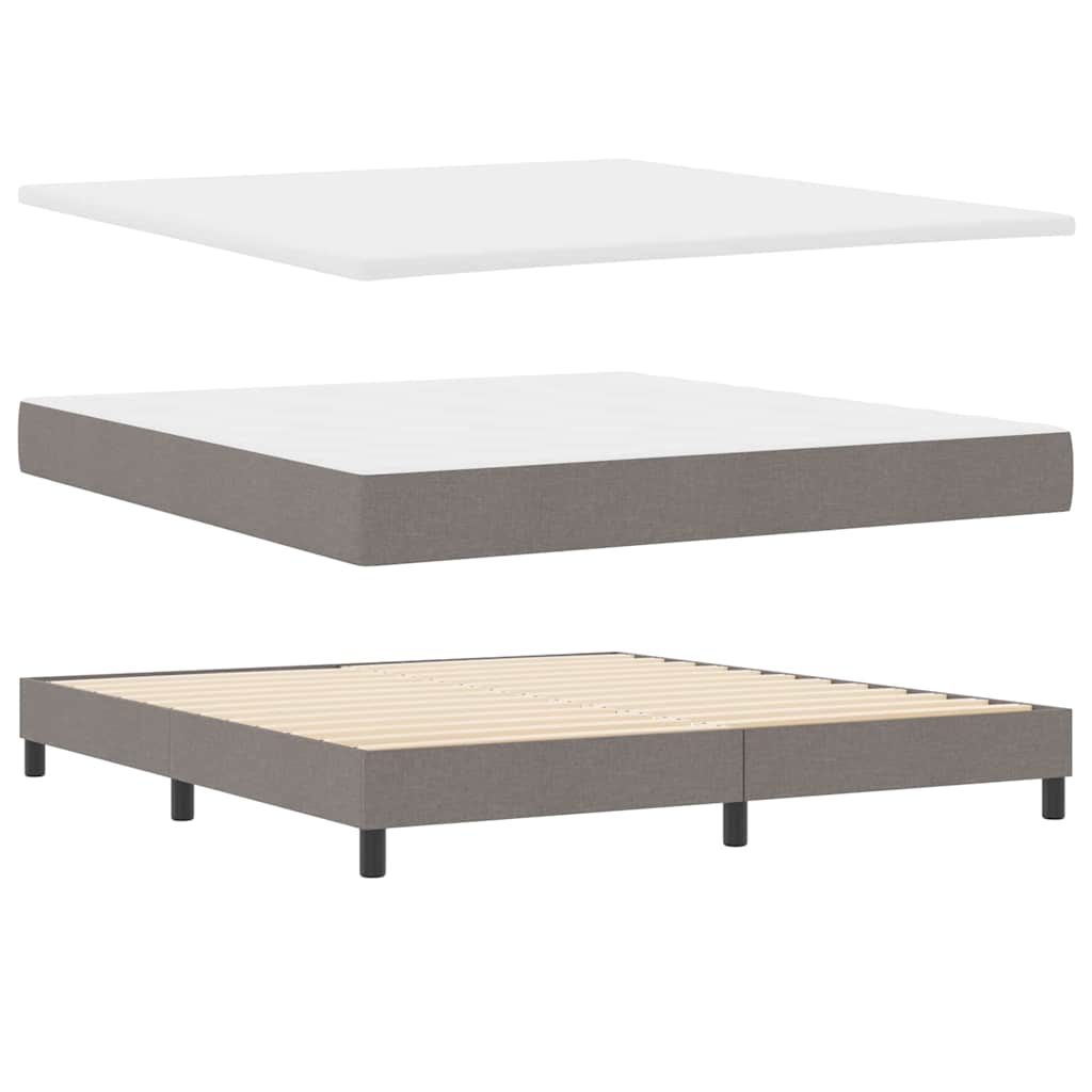 Cama box spring com colchão Cinzento-acastanhado 180 x 200 cm