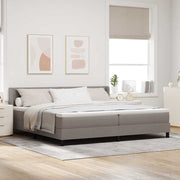 Cama box spring com colchão Cinzento-acastanhado 200 x 200 cm