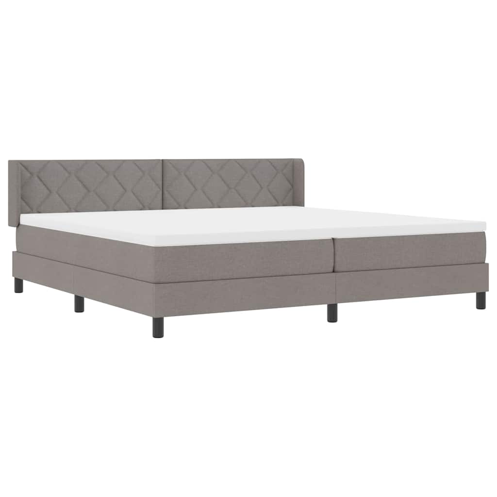 Cama box spring com colchão Cinzento-acastanhado 200 x 200 cm