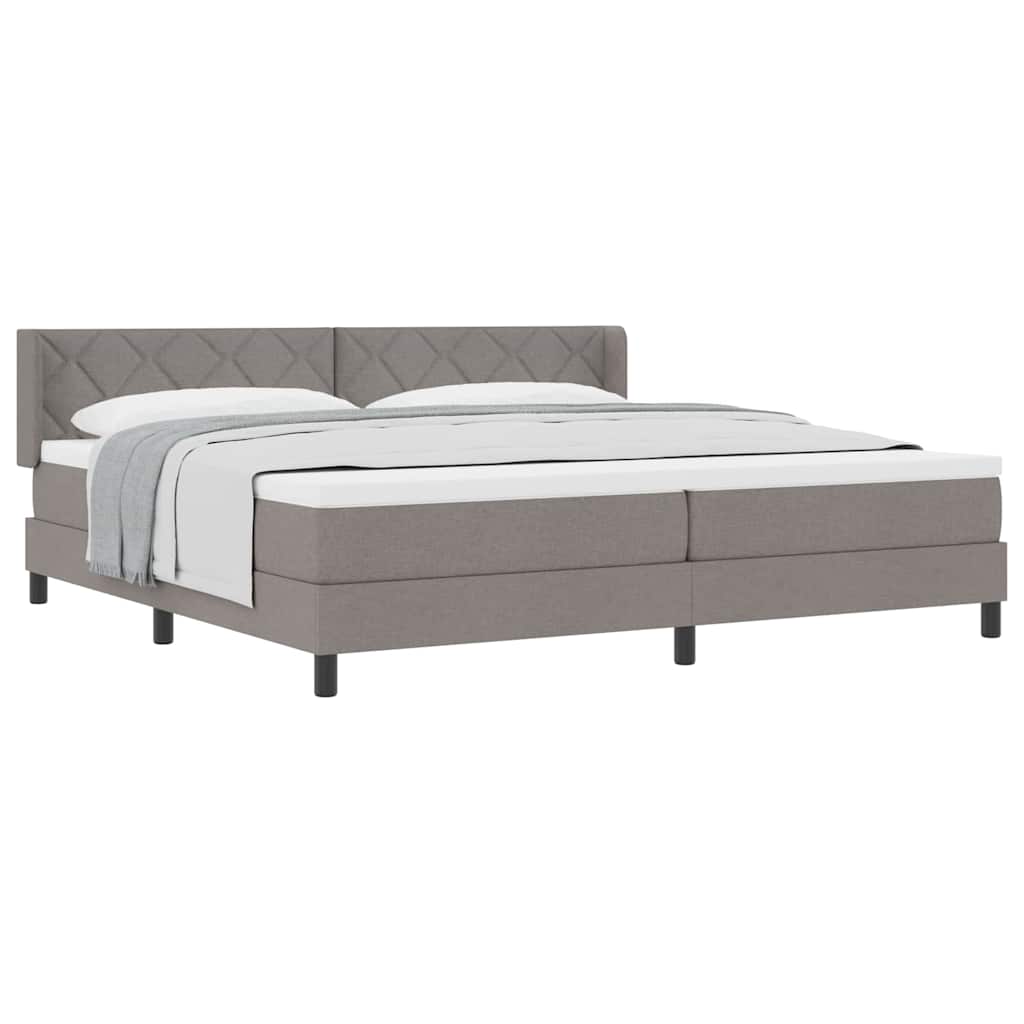 Cama box spring com colchão Cinzento-acastanhado 200 x 200 cm