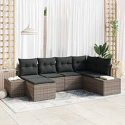 Conjunto de Sofá de Jardim 6 pcs Cinzeto 264 x 154 x 85 cm