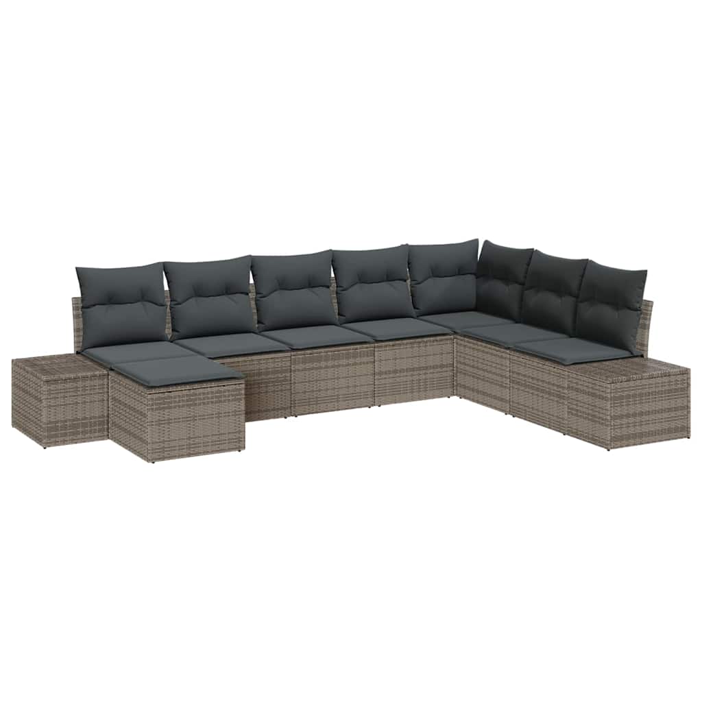 Conjunto de Sofá de Jardim 8 pcs Cinzeto 319 x 209 x 85 cm