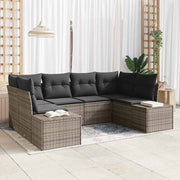 Conjunto de Sofá de Jardim 6 pcs Cinzeto 234 x 154 x 85 cm