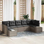 Conjunto de Sofá de Jardim 7 pcs Cinzeto 289 x 154 x 85 cm