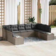 Conjunto de Sofá de Jardim 9 pcs Cinzeto 289 x 209 x 85 cm