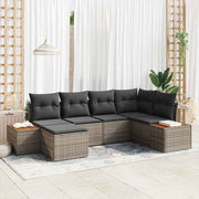 Conjunto de Sofá de Jardim 6 pcs Cinzeto 264 x 154 x 85 cm