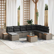 Conjunto de Sofá de Jardim 9 pcs Cinzeto 319 x 209 x 85 cm