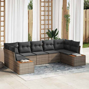 Conjunto de Sofá de Jardim 7 pcs Cinzeto 289 x 154 x 85 cm