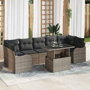 Conjunto de Sofá de Jardim 8 pcs Cinzeto 100 x 55 x 73 cm