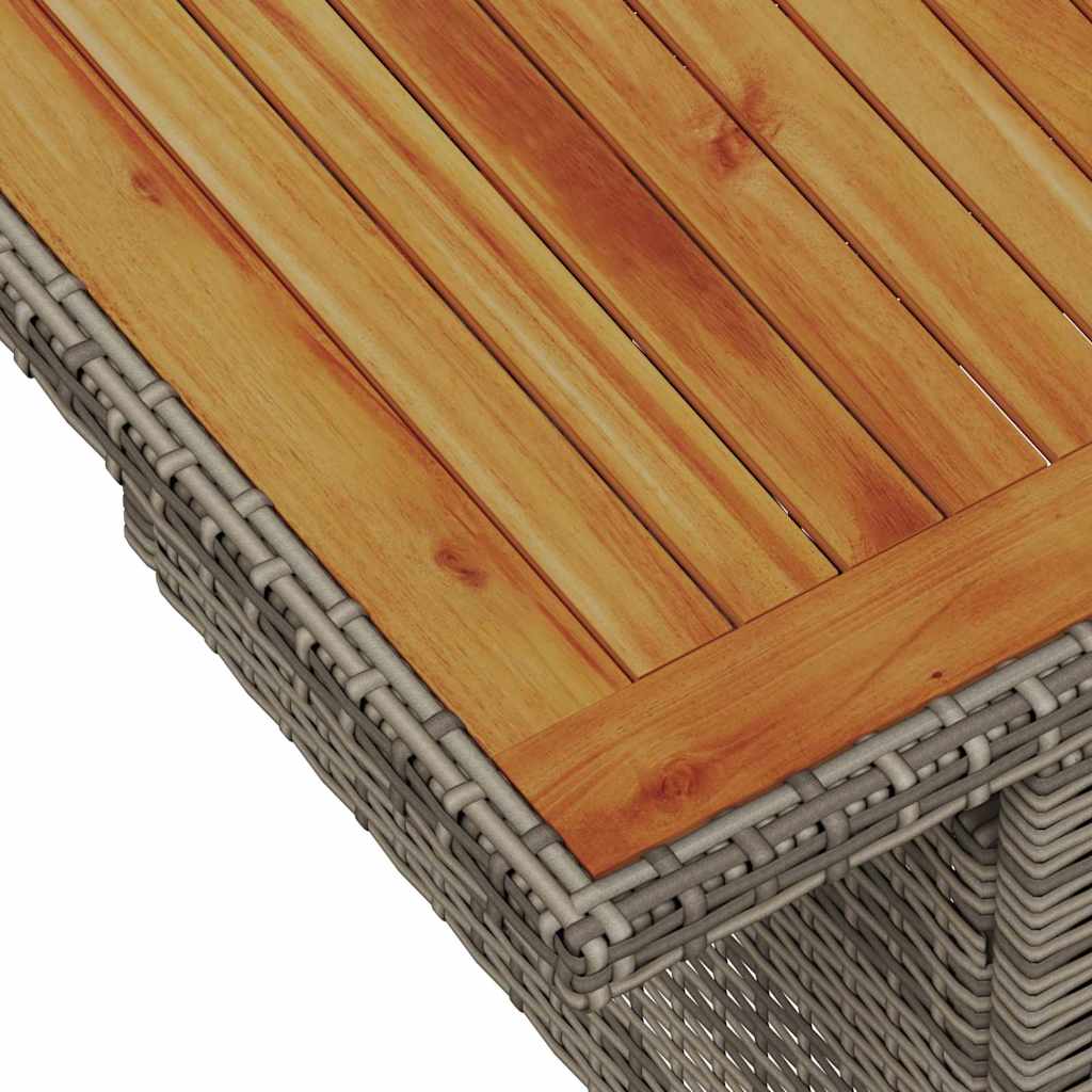 Conjunto de Sofá de Jardim 8 pcs Cinzeto Rattan Sintético