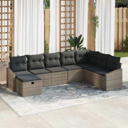Conjunto de Sofá de Jardim 8 pcs Cinzeto 55 x 62 x 69 cm