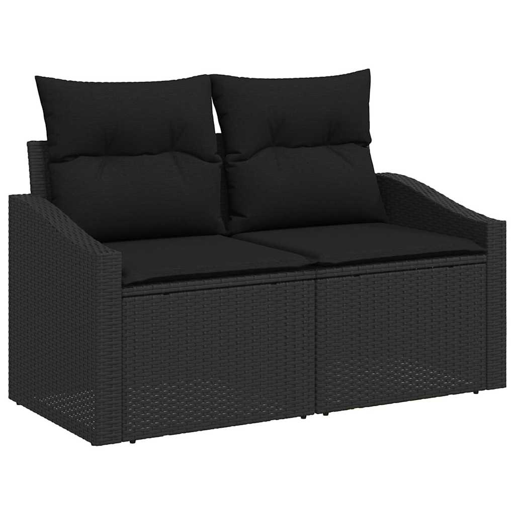 Conjunto de Sofá de Jardim 9 pcs Preto 55 x 62 x 69 cm