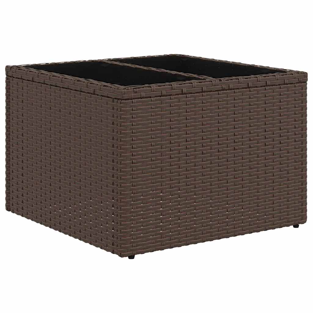 Conjunto de Sofá de Jardim 6 pcs Castanho 55 x 62 x 69 cm