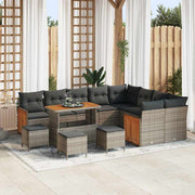 Conjunto de Sofá de Jardim 13 pcs Cinzeto 110 x 55 x 71 cm