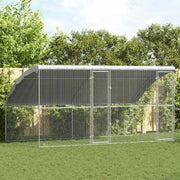 Gaiola para galinhas Prateado 400 x 200 x 198.5 cm