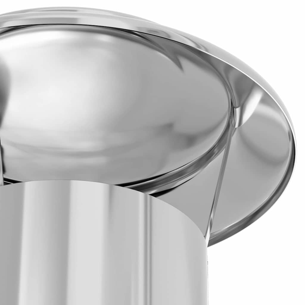 Extensão de Chaminé Prateado 35 x 35 x 132 cm Aço inoxidável