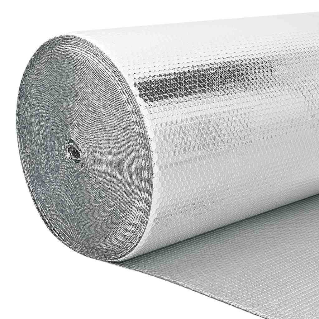 Refletor de calor para radiador Prateado 0.6 x 10 m Alumínio