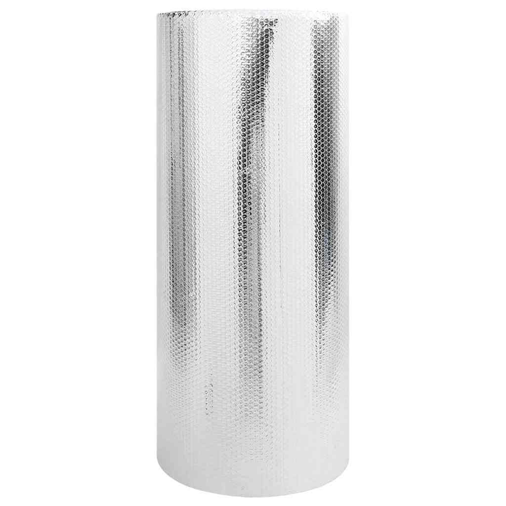 Refletor de calor para radiador Prateado 1 x 50 m Alumínio