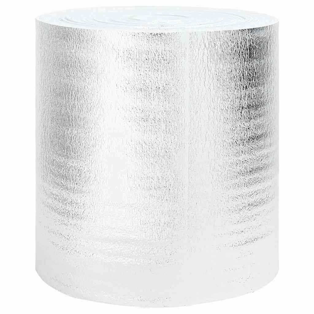Refletor de calor para radiador Prateado 0.5 x 10 m Alumínio