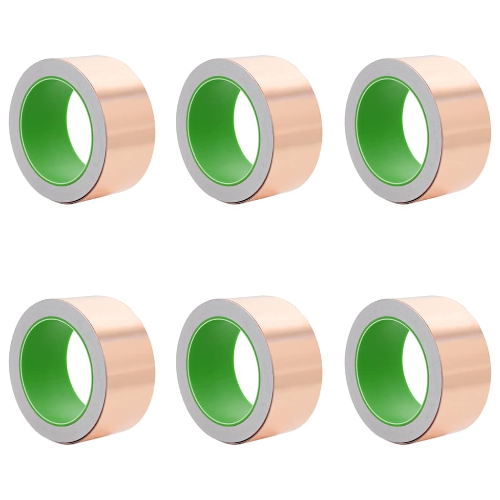 Fita de cobre dupla face 6 pcs Cobre 2000 x 5 cm Cobre