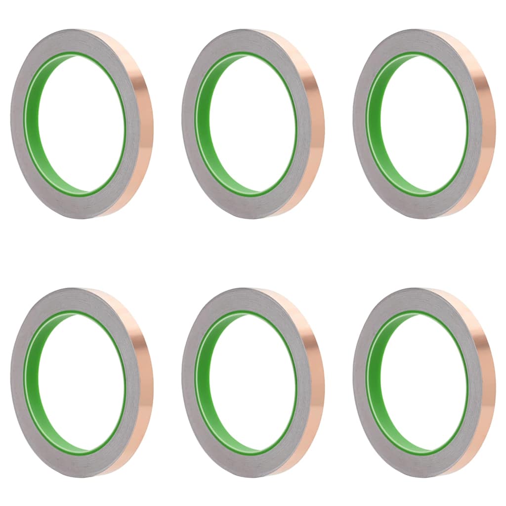 Fita de cobre dupla face 6 pcs Cobre 2000 x 1 cm Cobre