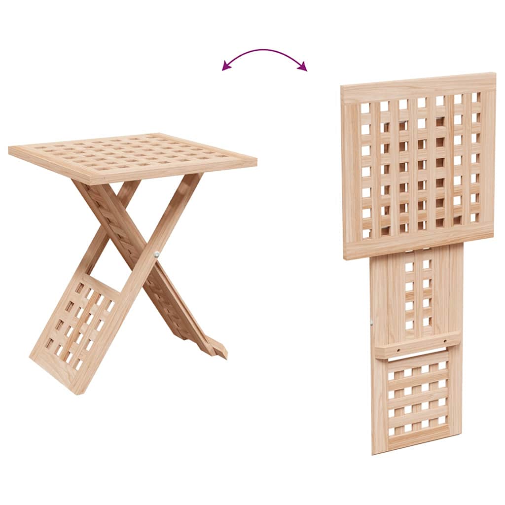 Mesa de centro Castanho 33 x 33 x 40.5 cm