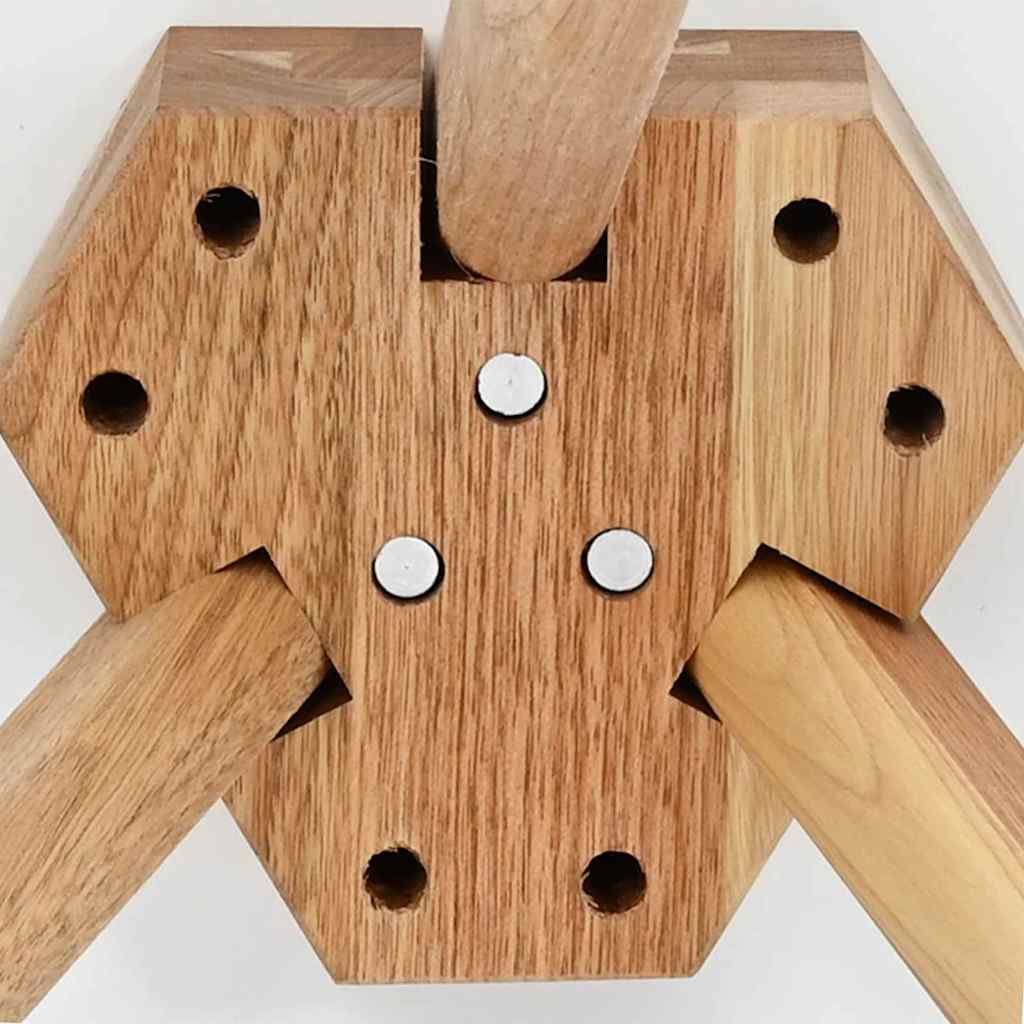 Mesa de centro Castanho 50 x 50 x 46 cm