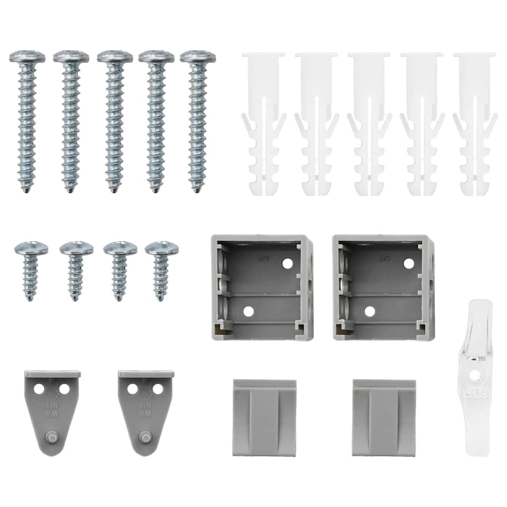 Persiana de Janela com cortinas Manual Prateado Alumínio