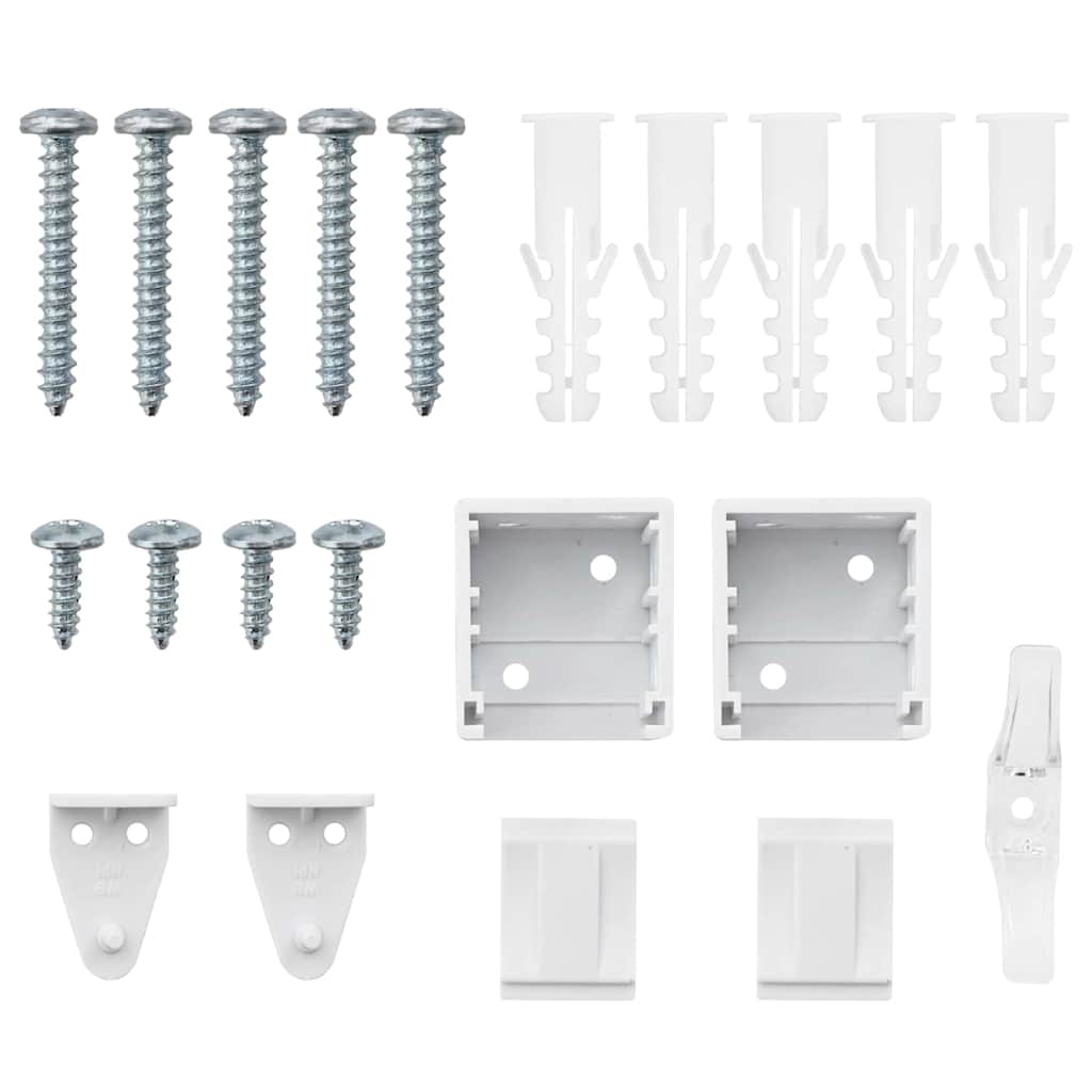 Persiana de Janela com cortinas Manual Branco Alumínio