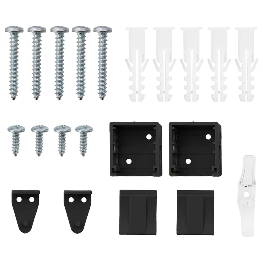 Persiana de Janela com cortinas Manual Preto Alumínio