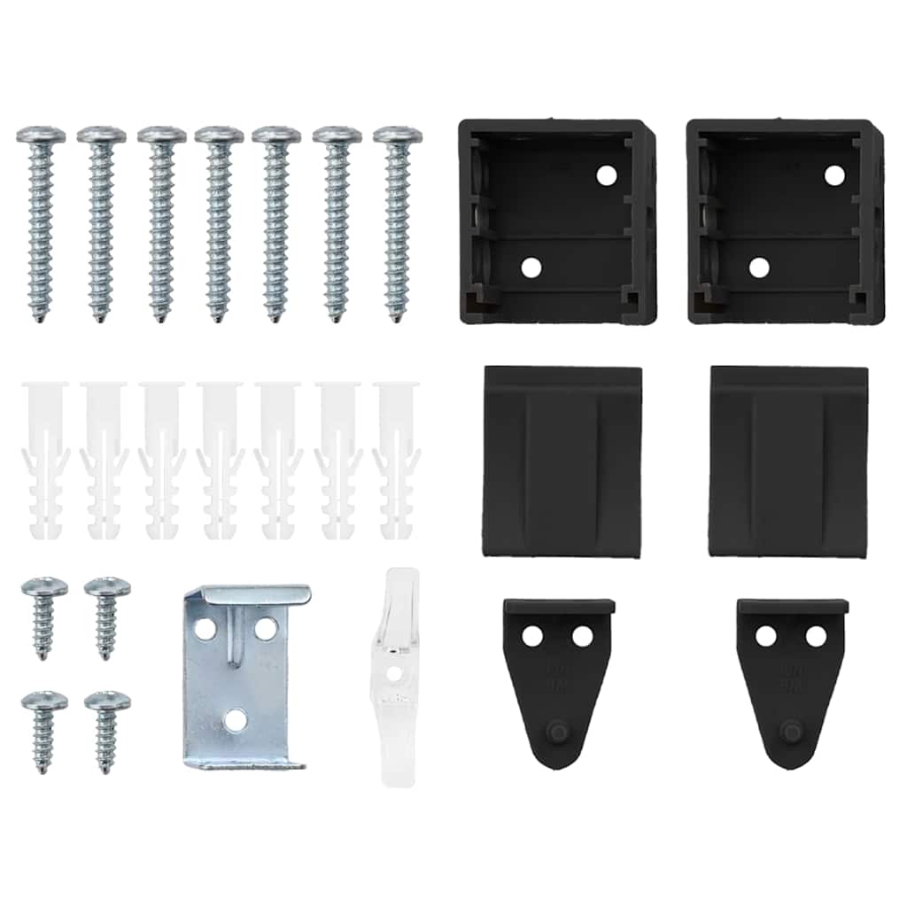 Persiana de Janela com cortinas Manual Preto Alumínio