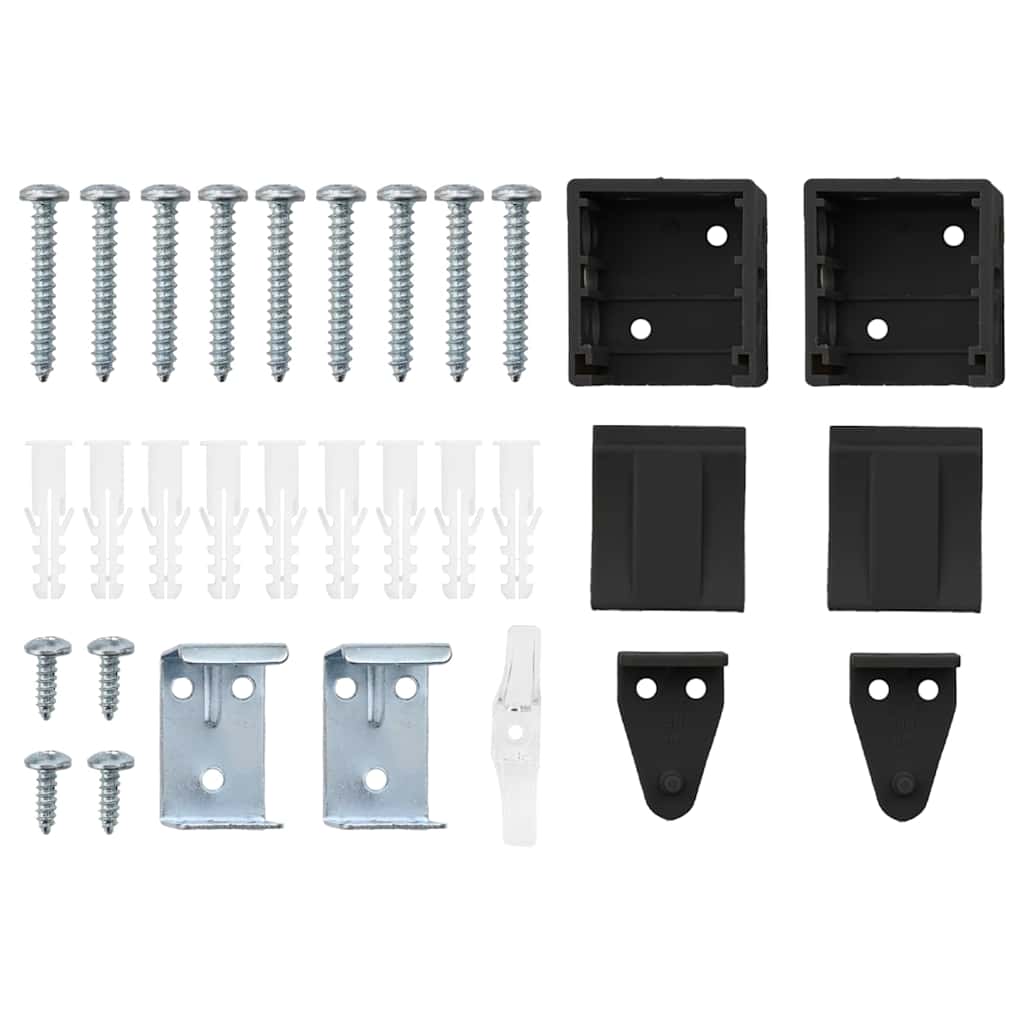 Persiana de Janela com cortinas Manual Preto Alumínio