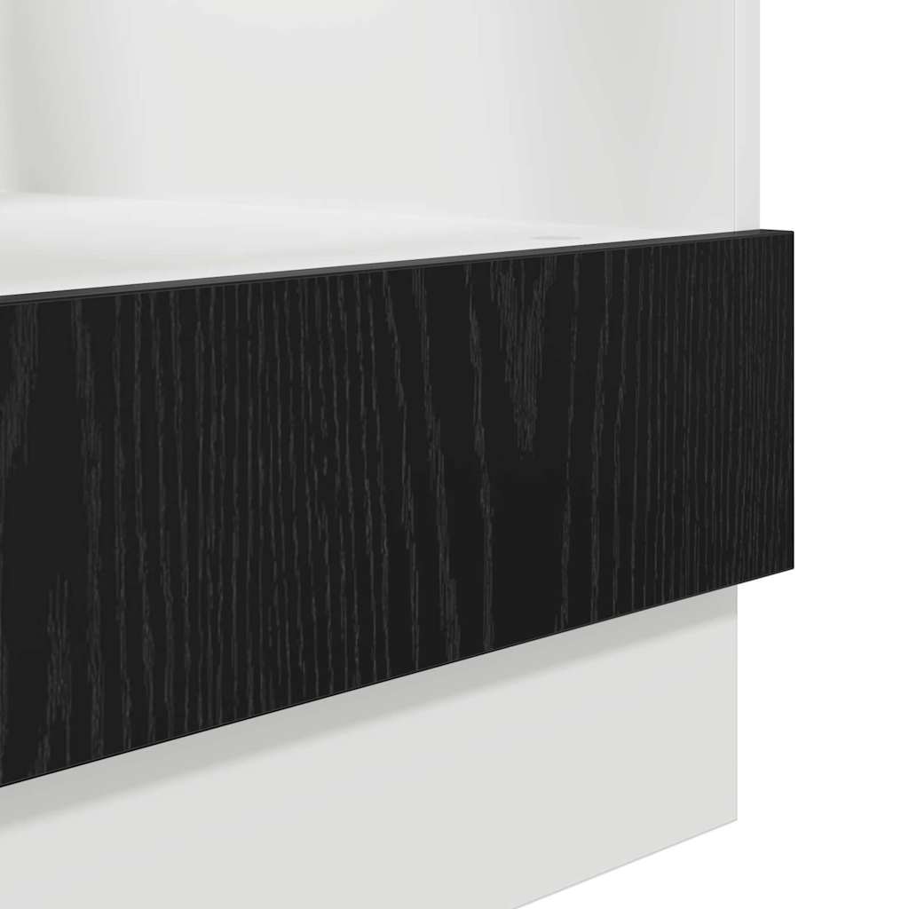 Armário de forno Riga Carvalho preto 60 x 46 x 81,5 cm