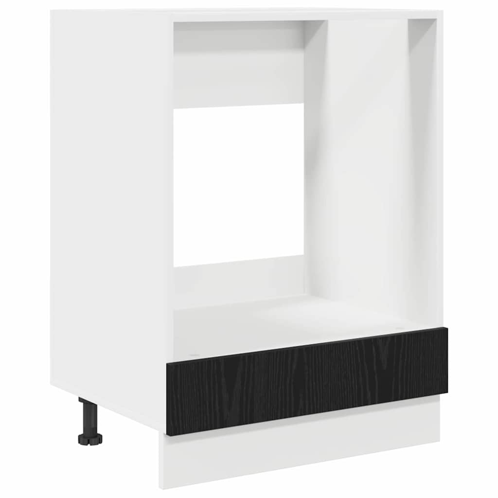 Armário de forno Riga Carvalho preto 60 x 46 x 81,5 cm