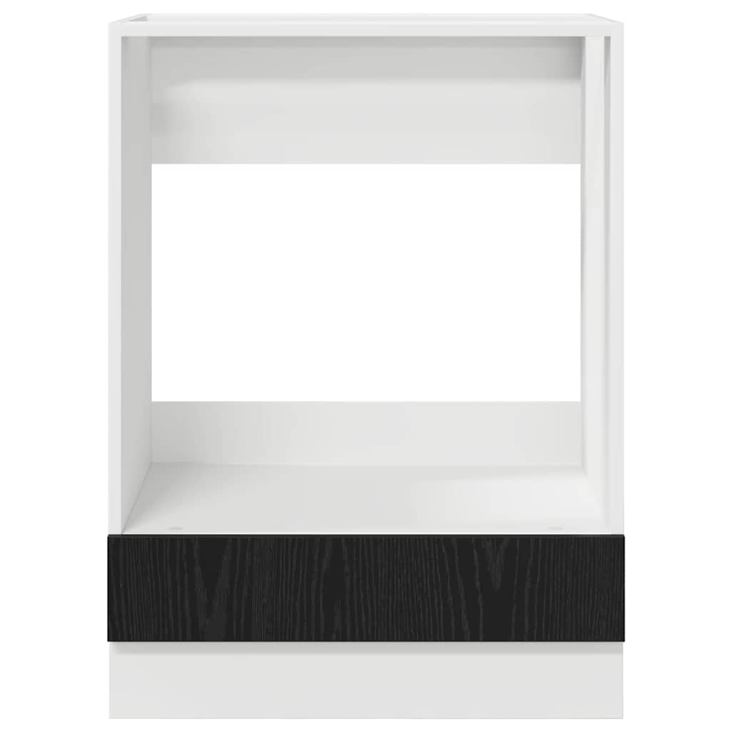 Armário de forno Riga Carvalho preto 60 x 46 x 81,5 cm